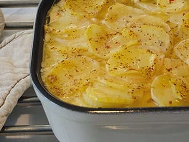 Foto Knolselderij-aardappelgratin