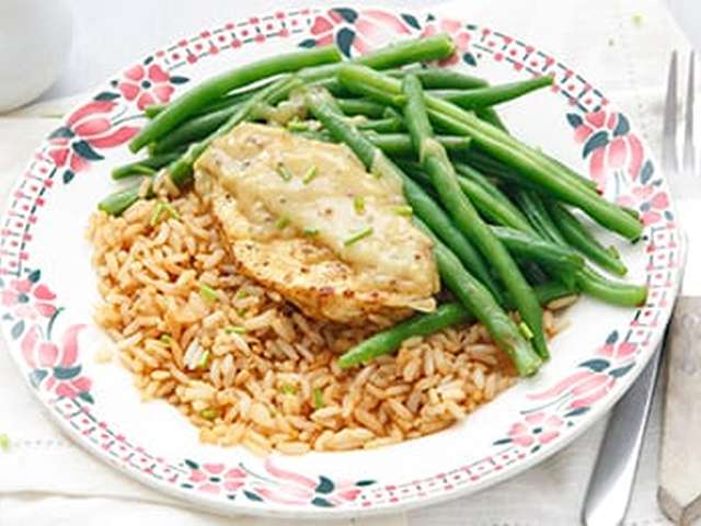 Foto Kipfilet met mosterdsaus