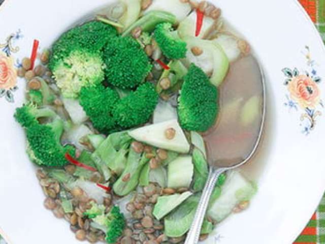 Foto Maaltijdsoep met pittige groente