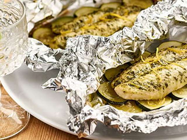 Foto Tilapia met basilicum in de oven