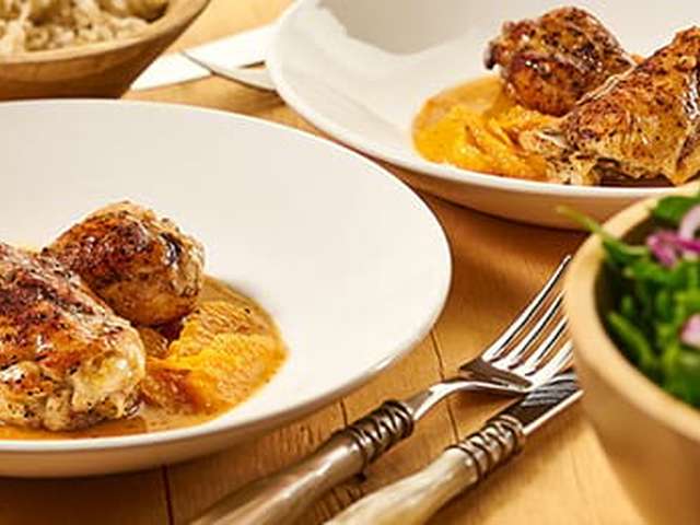 Foto Kip met sinaasappel