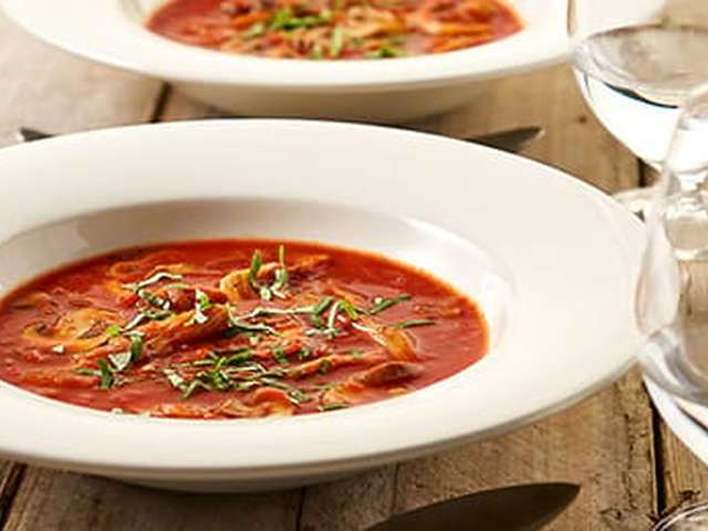 Foto Pittige paddenstoelensoep