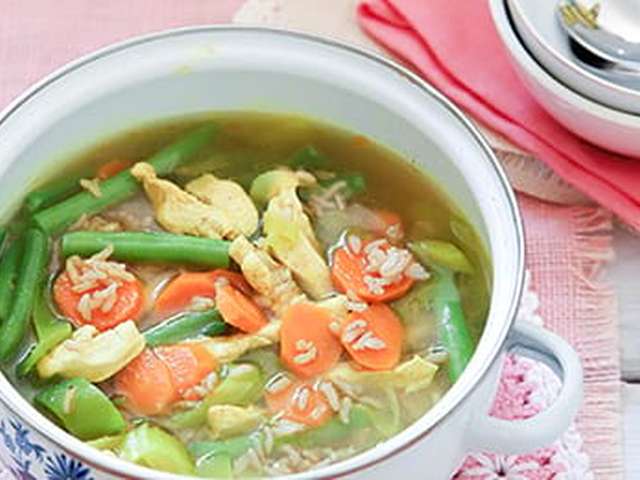 Foto Kippensoep met rijst