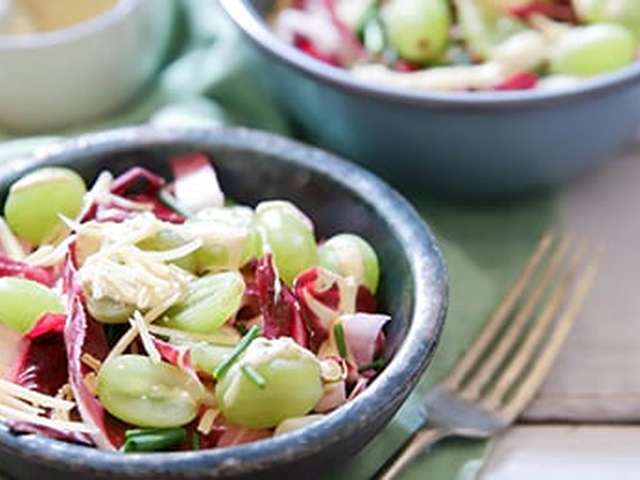 Foto Salade met druiven en kaas