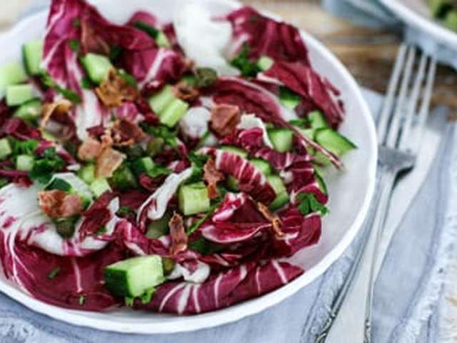 Foto Salade met kruiden