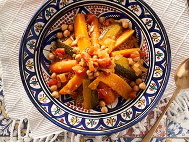 Foto Couscous met courgette en pompoen