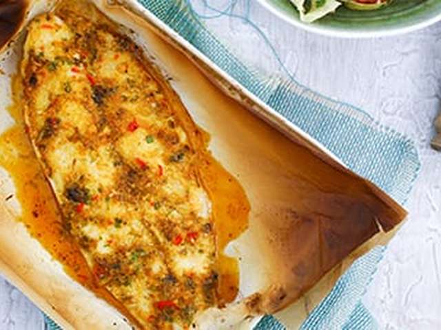 Foto Gegrilde vis met chermoula