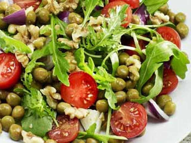 Foto Kapucijnersalade met tomaten en rucola