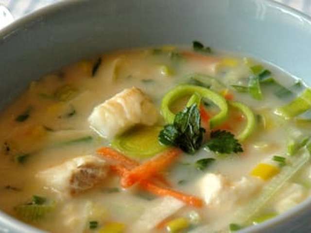 Foto Preisoep met vis