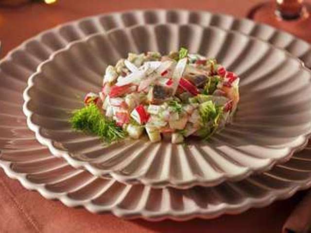 Foto Haringtartaar met radijs