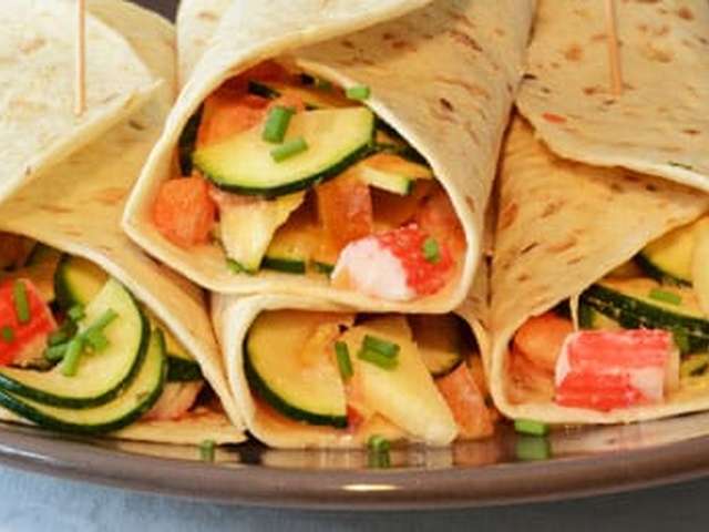 Foto Wraptortilla met krab